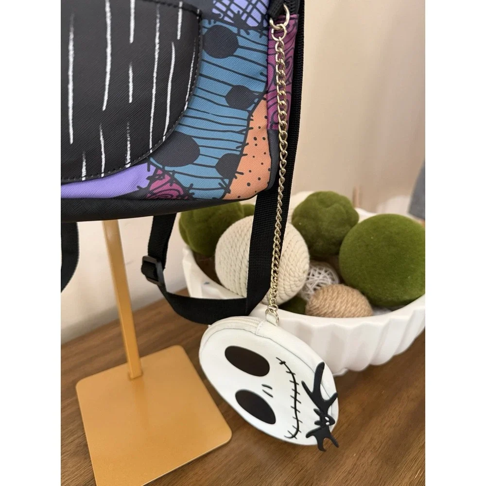 Disney Nightmare Before Christmas Sally Patchwork Mini Backpack Jack Coin Purse